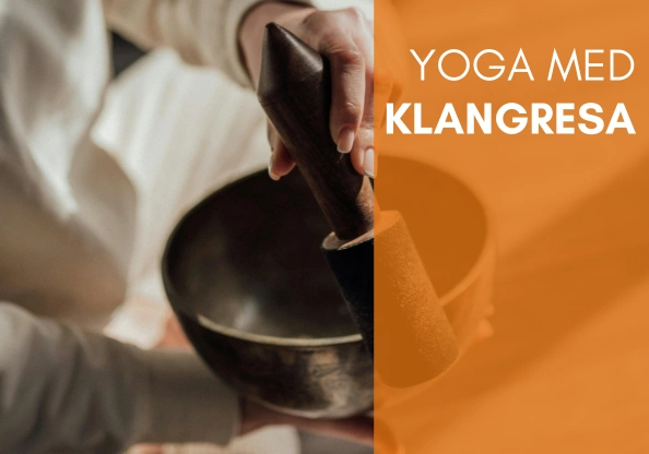 Yoga med klangresa och gongbad i Stockholm.