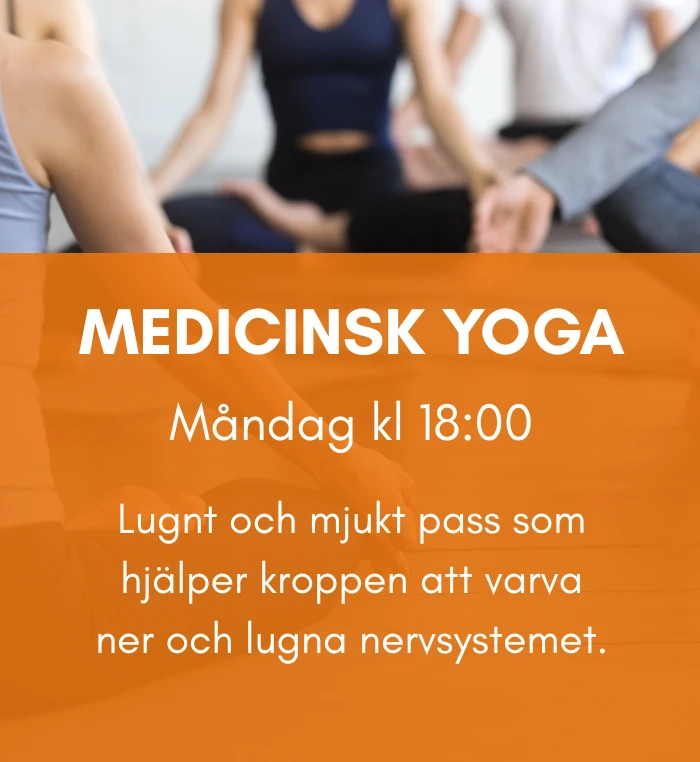 Medicinsk yoga hos Yogaland i Vällingby, Västerort.